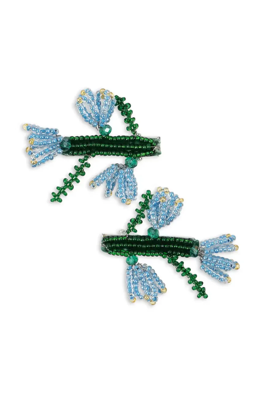 Konges Sløjd Детска шнола за коса 2 PACK TULIP BEADED HAIR CLIP (2 броя)