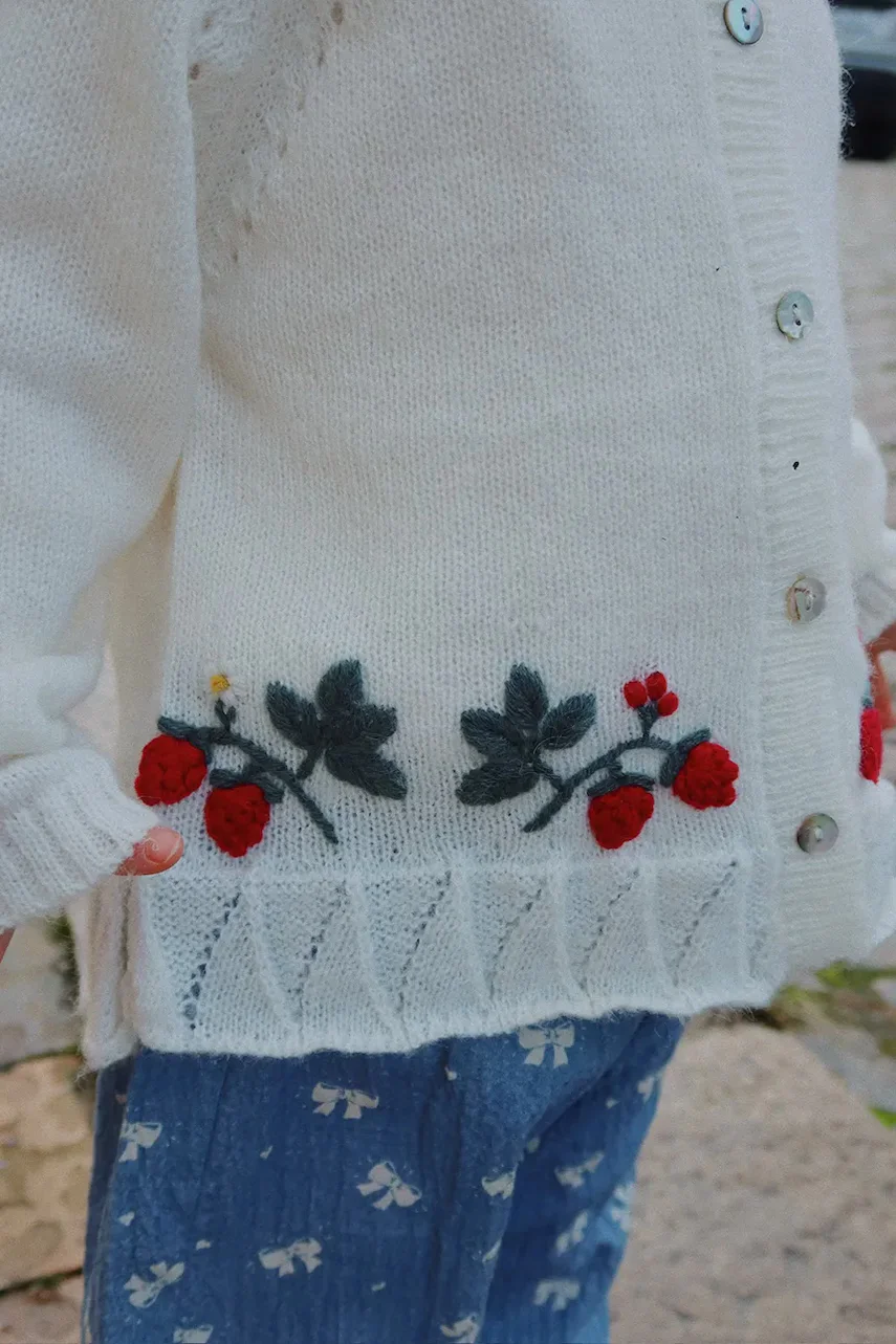 Konges Sløjd Детска жилетка MINIA FRILL CARDIGAN