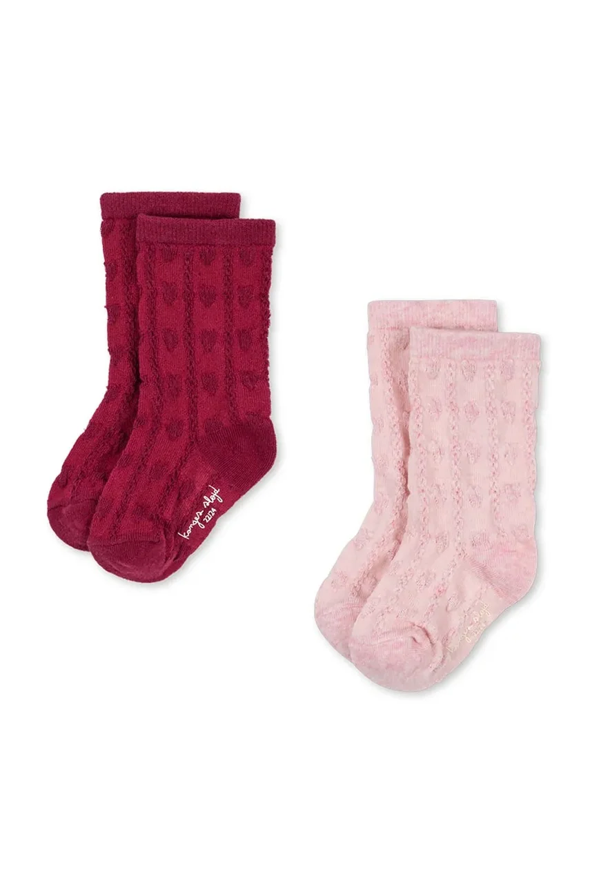 Konges Sløjd Детски чорапи 2 PACK FINE JAQUARD SOCKS (2 чифта)