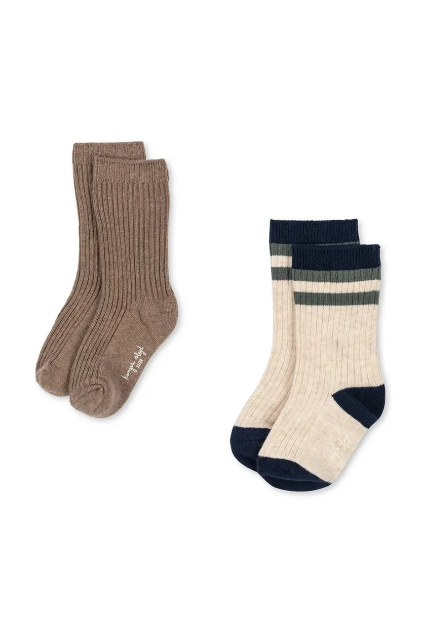 Konges Sløjd Детски чорапи 2 PACK RIB SOCKS (2 чифта)