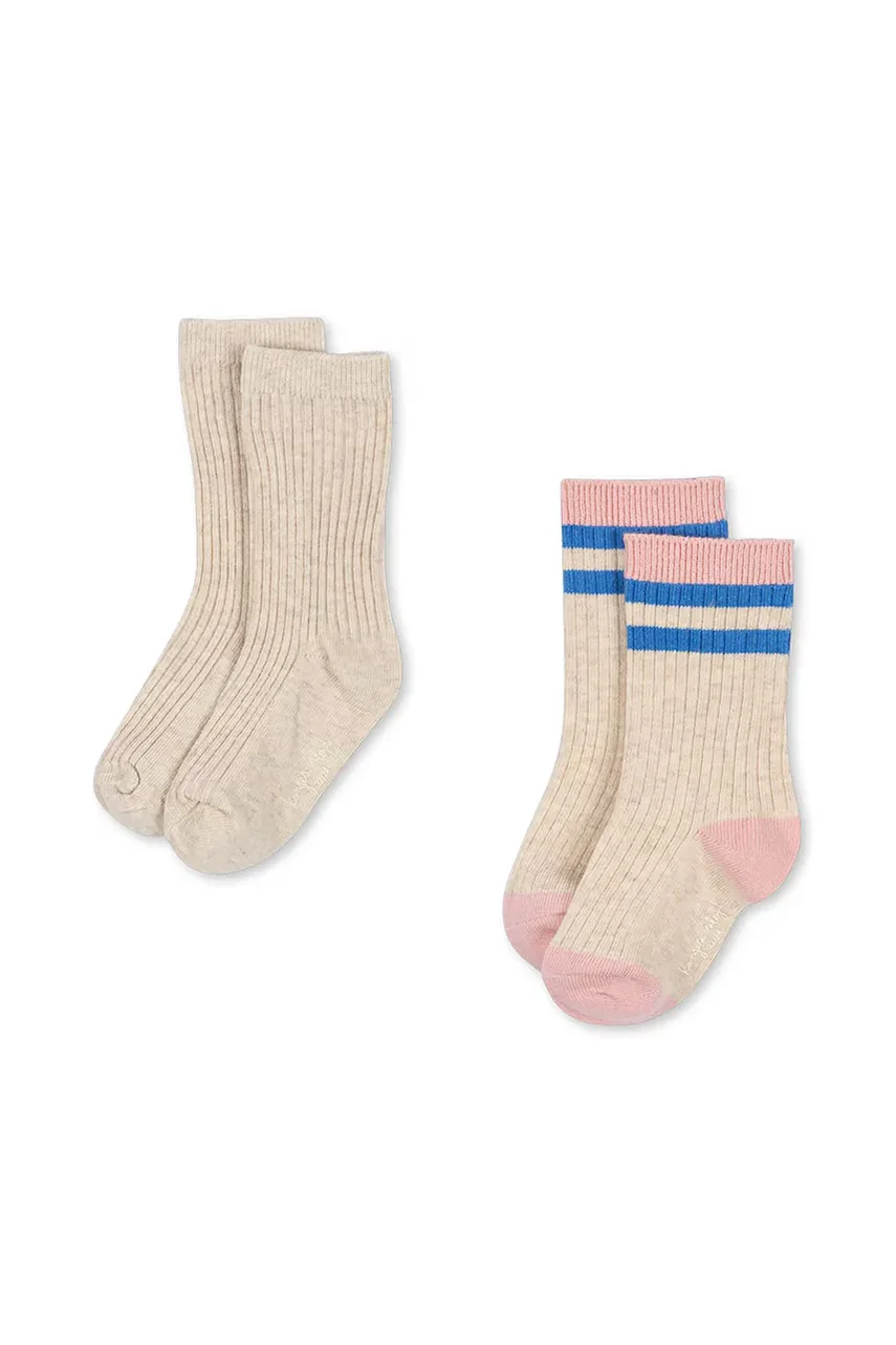 Konges Sløjd Детски чорапи 2 PACK RIB SOCKS (2 чифта)