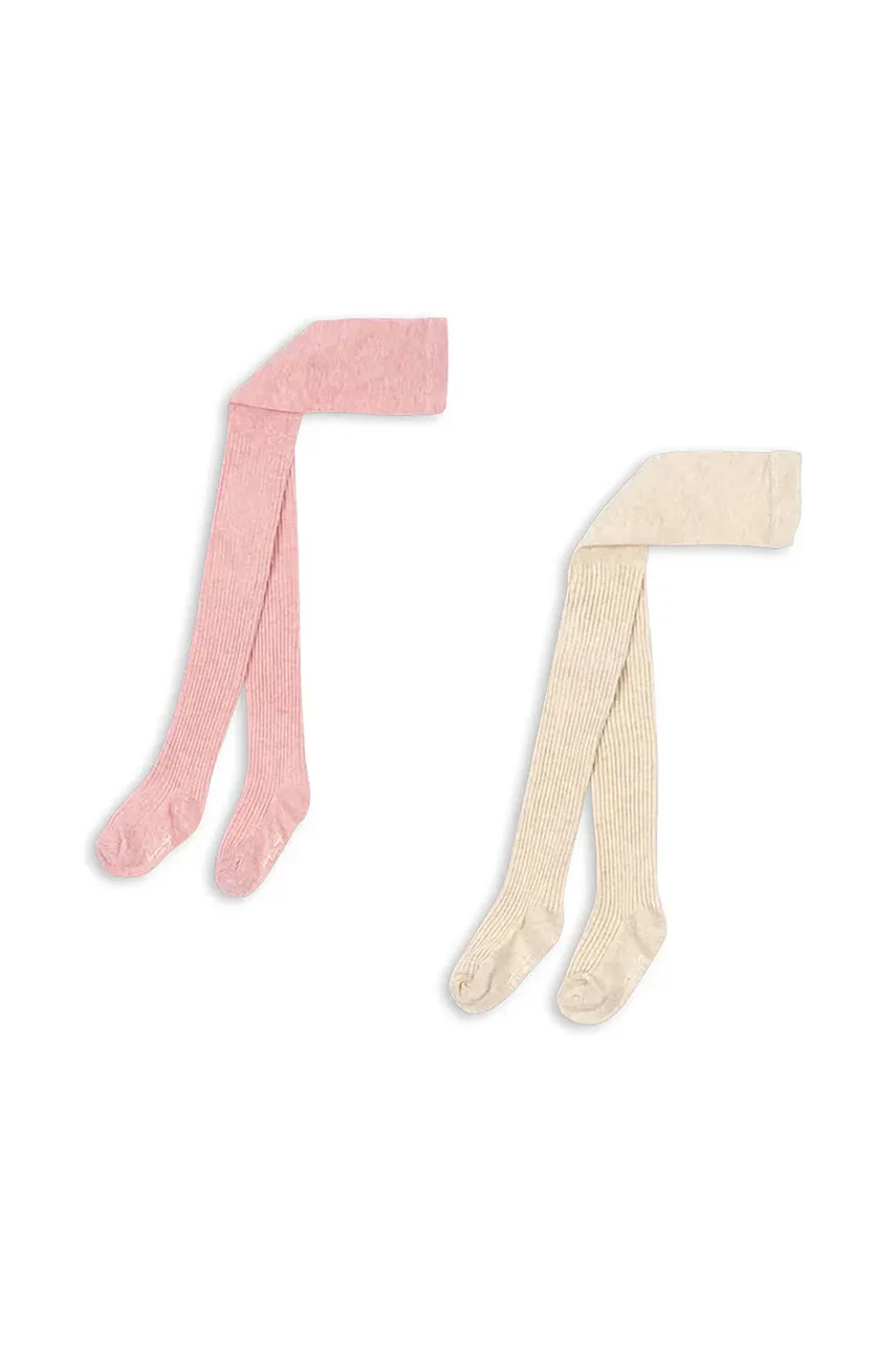 Konges Sløjd Детски чорапогащи 2 PACK RIB TIGHTS (2 броя)
