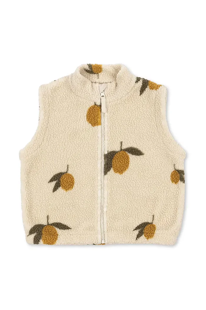 Konges Sløjd Детски елек JODY TEDDY VEST GRS в бежово KS103481