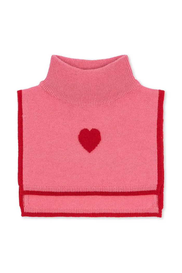 Konges Sløjd Детски кръгъл шал от вълна COLLETTE NECKWARMER в розово KS103461