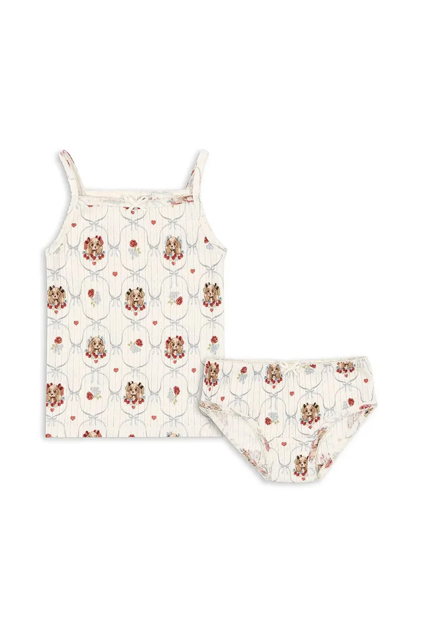 Konges Sløjd Детски памучен комплект MINNIE UNDERWEAR GOTS