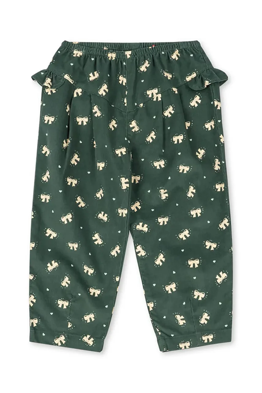 Konges Sløjd Детски памучен панталон AVERY FRILL PANTS GOTS