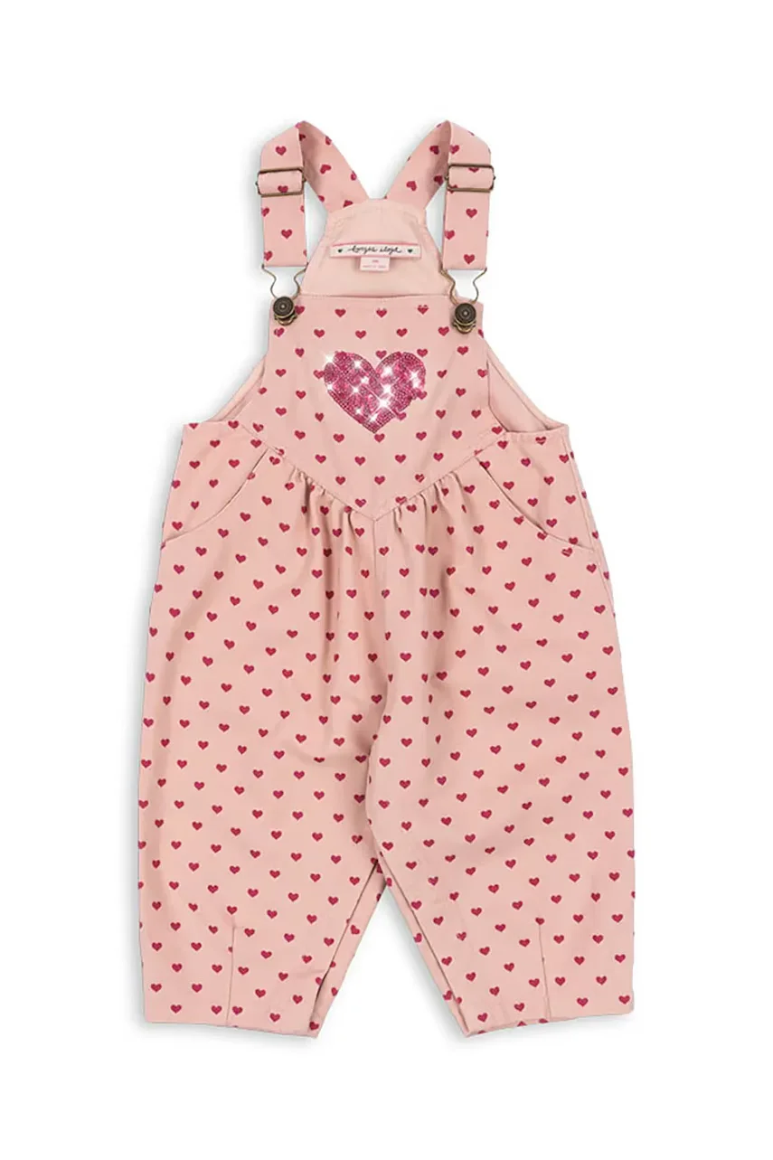Konges Sløjd Детски памучен панталон NOLA SEQUIN OVERALLS GOTS