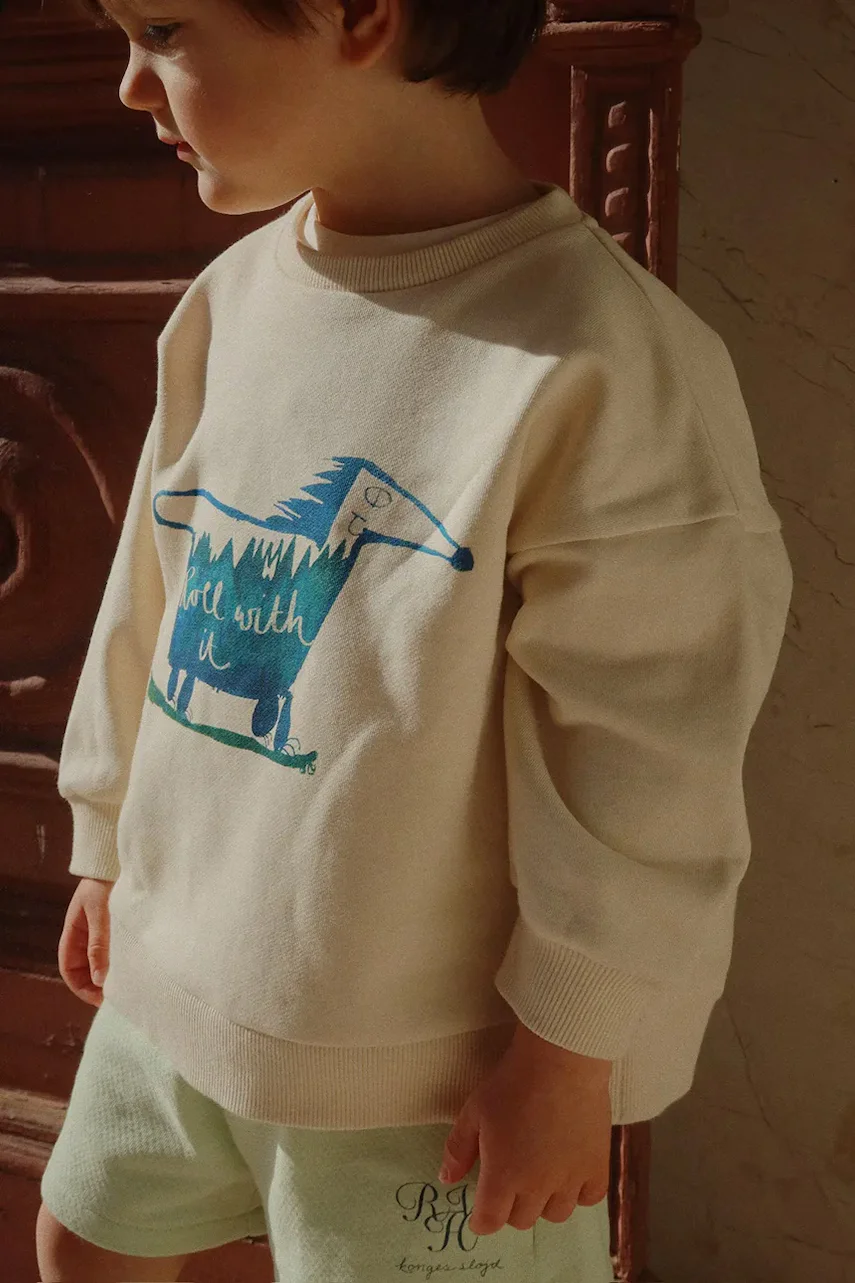 Konges Sløjd Детски памучен суичър RHW X KS ROLLER SWEAT OCS