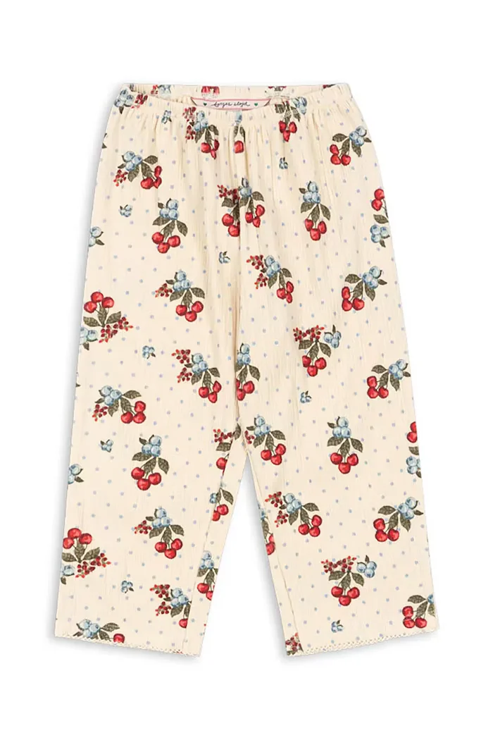 Konges Sløjd Детски панталон CHLEO PANTS GOTS в бежово с десен KS104730