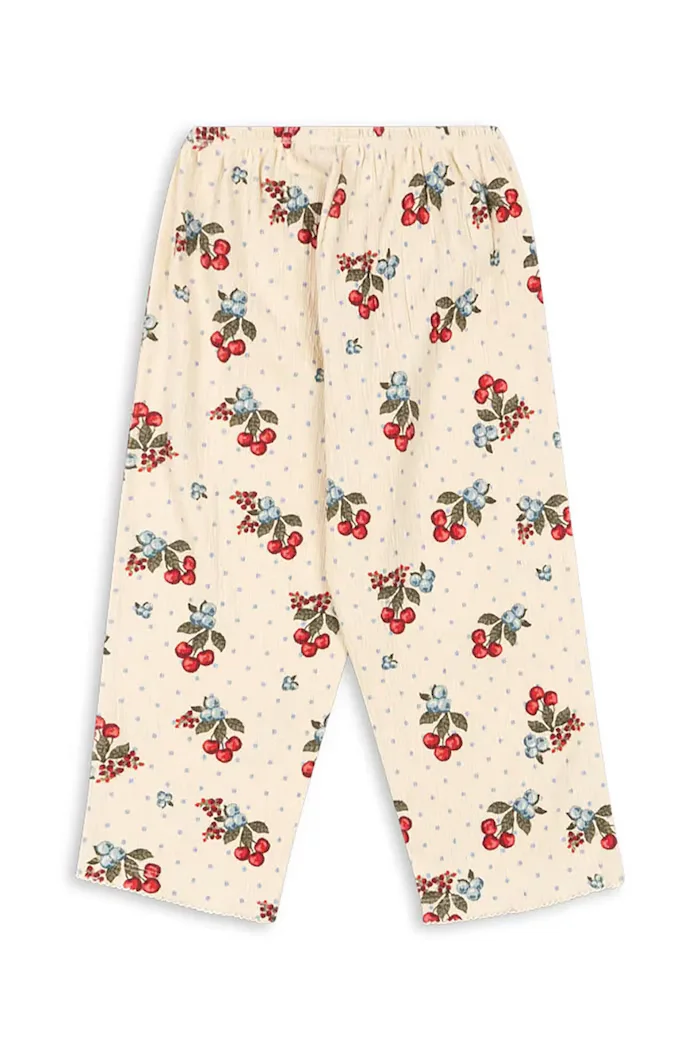 Konges Sløjd Детски панталон CHLEO PANTS GOTS в бежово с десен KS104730