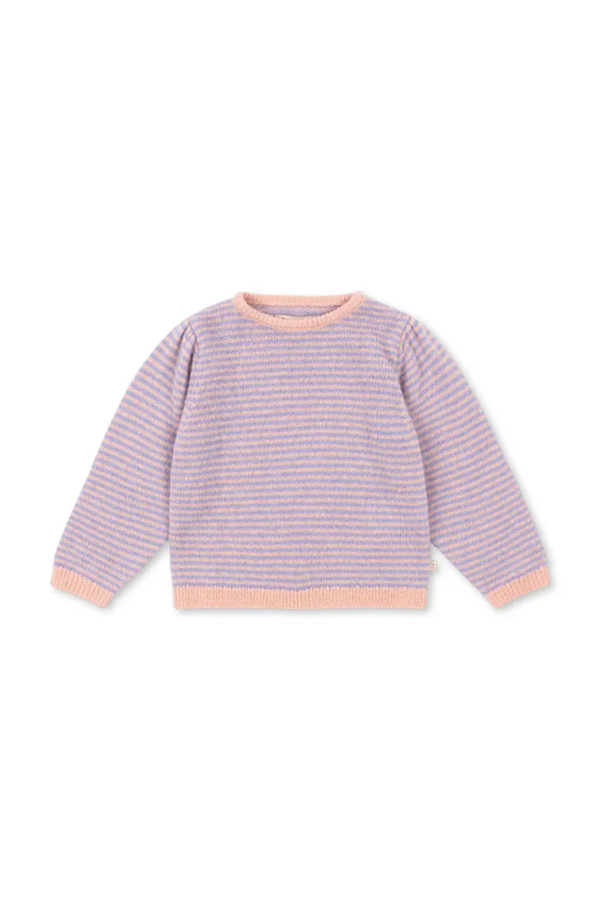 Konges Sløjd Детски пуловер с вълна от алпака BERLE PUFF KNIT SWEATER