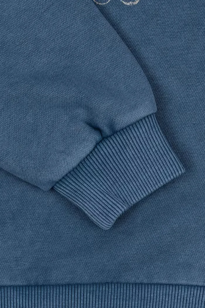 Konges Sløjd Детски суичър LOU WASHED SWEAT SHIRT OCS в тъмносиньо с десен KS104348