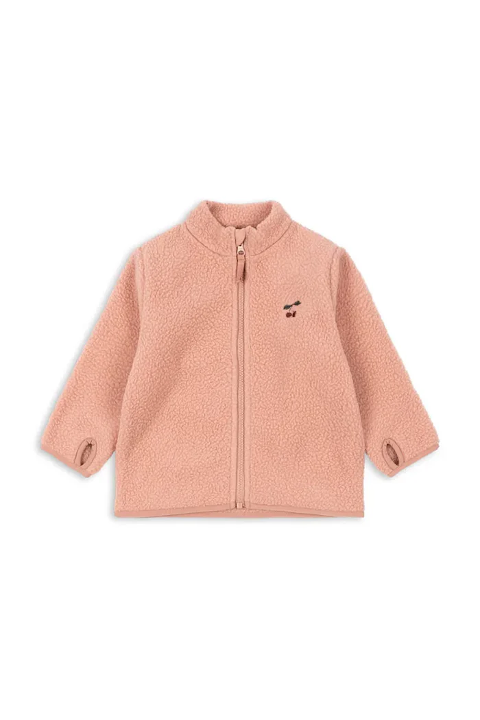 Konges Sløjd Детски суичър THERMY FLEECE JACKET GRS в розово KS103548