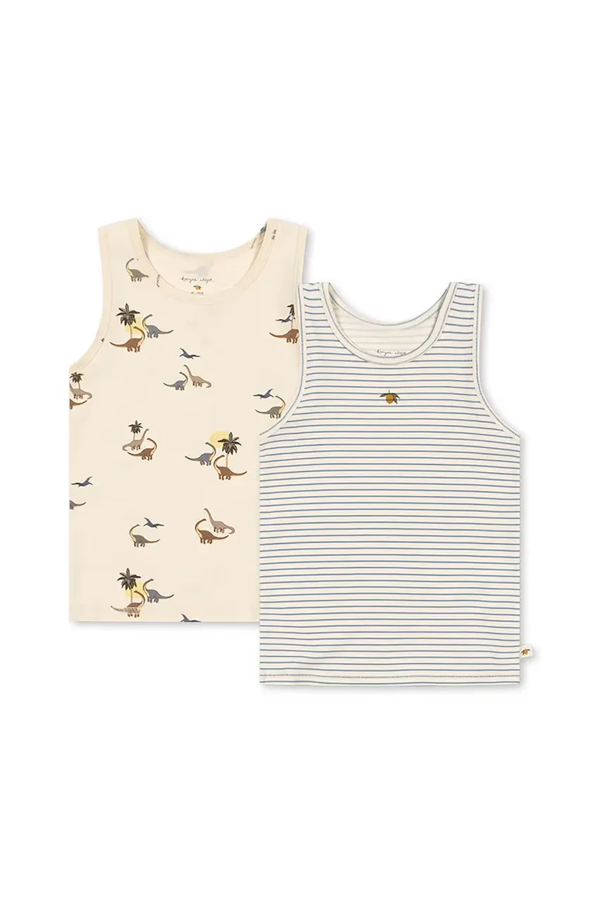 Konges Sløjd Детски топ BASIC 2 PACK TANKTOP GOTS (2 броя)