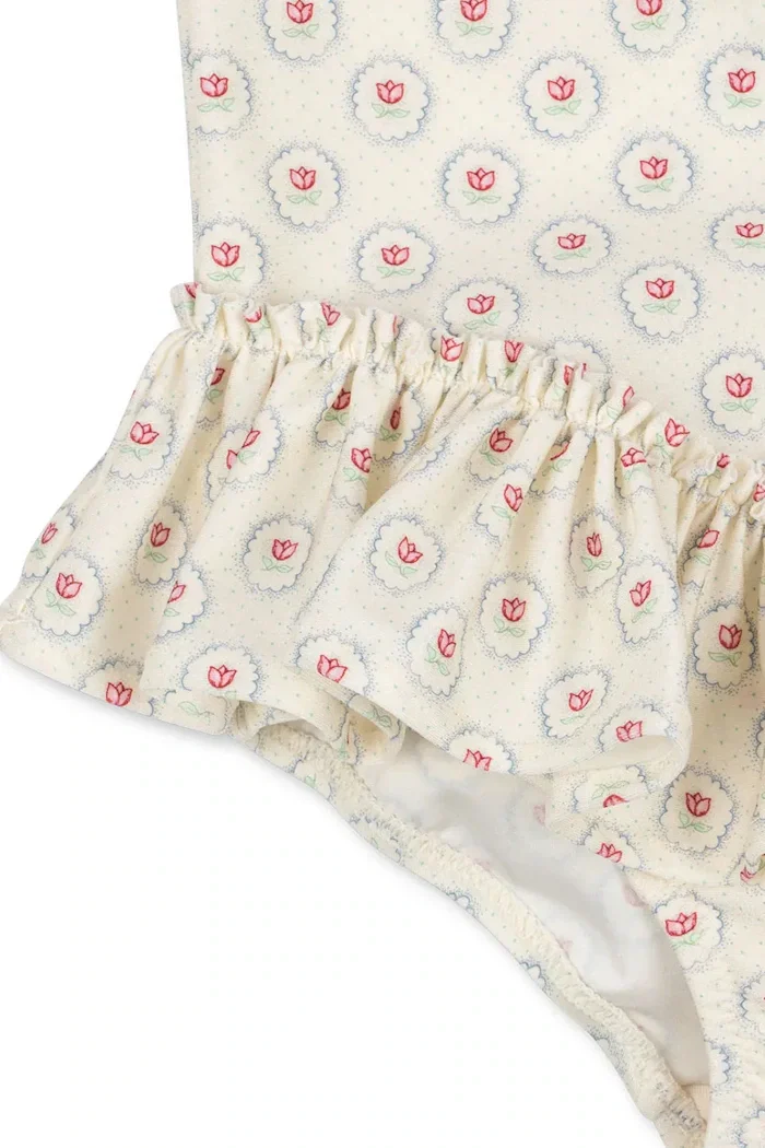 Konges Sløjd Детски цял бански MALTI SWIMSUIT GRS в бежово KS104980