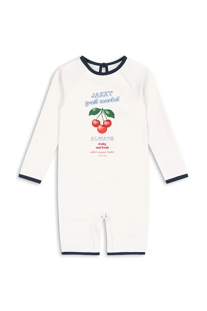 Konges Sløjd Детски цял бански VILJA ONESIE GRS в бяло KS105120
