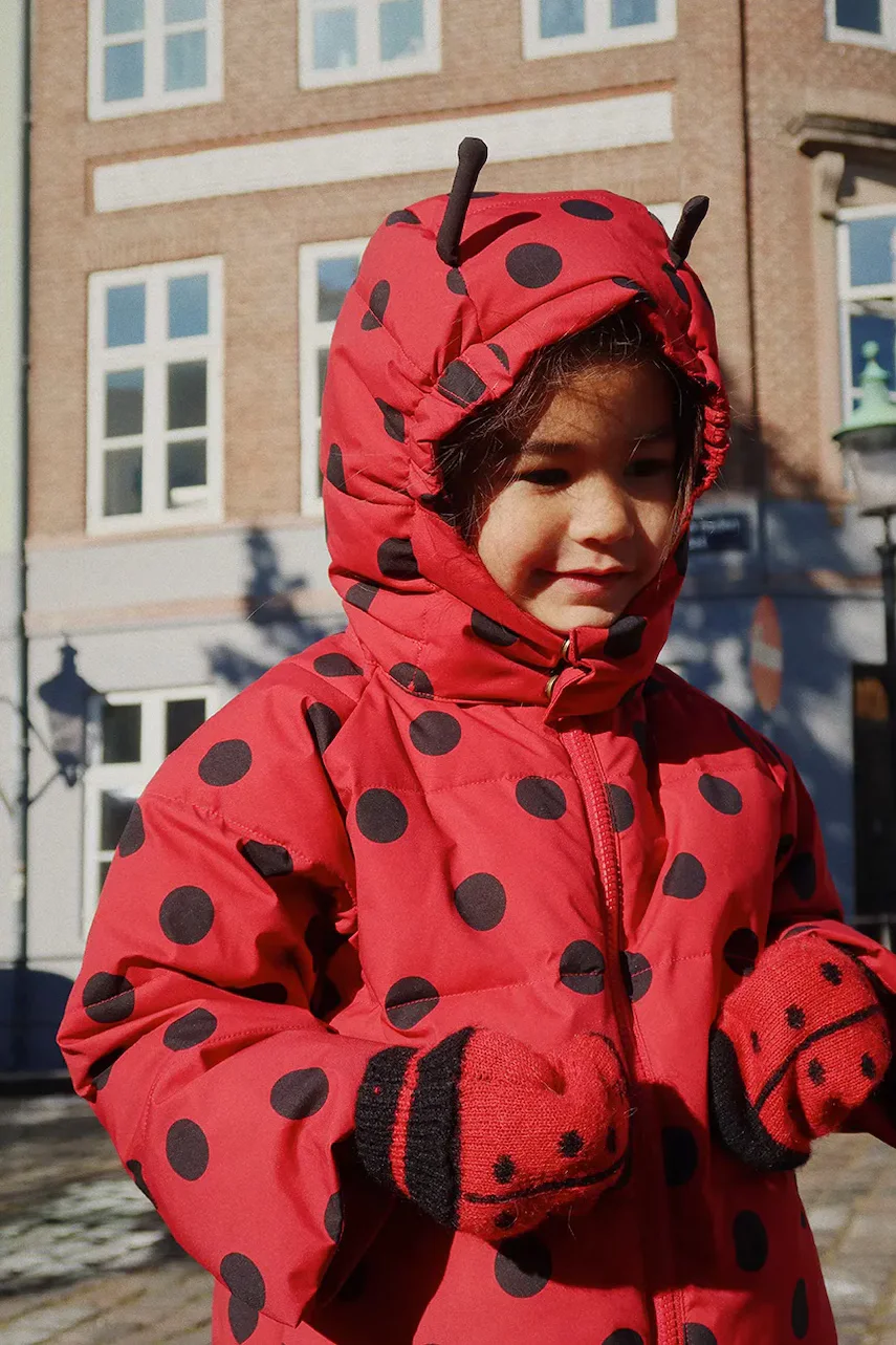 Konges Sløjd Детско непромокаемо яке NUKA LADYBUG JACKET GRS