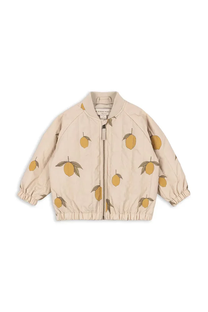 Konges Sløjd Детско яке бомбър JUNO PRINTED BOMBER JACKET в бежово KS104883