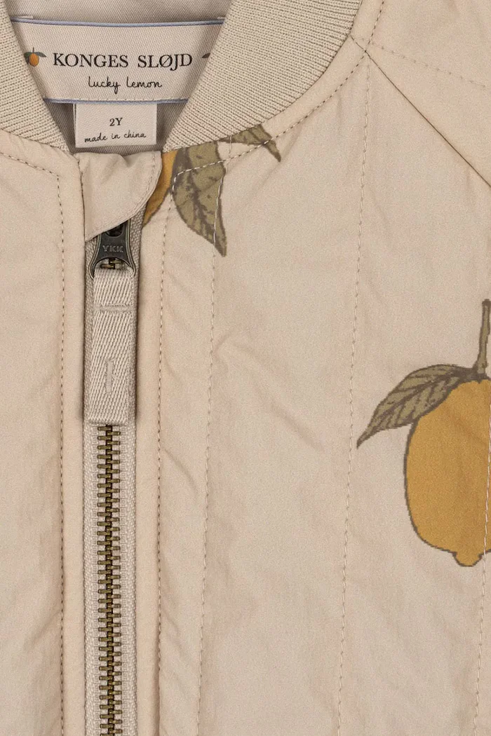 Konges Sløjd Детско яке бомбър JUNO PRINTED BOMBER JACKET в бежово KS104883