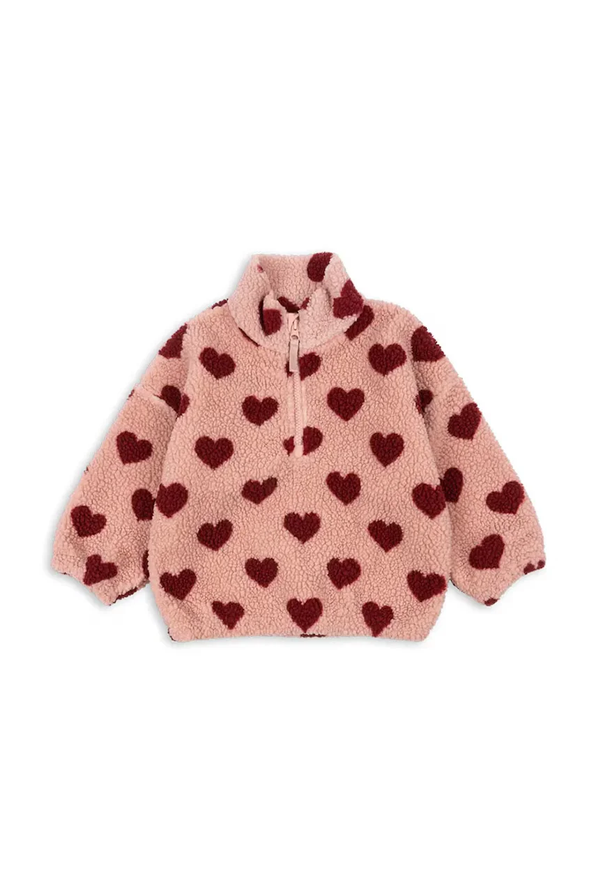 Konges Sløjd Детско яке JODY TEDDY HALF ZIP GRS