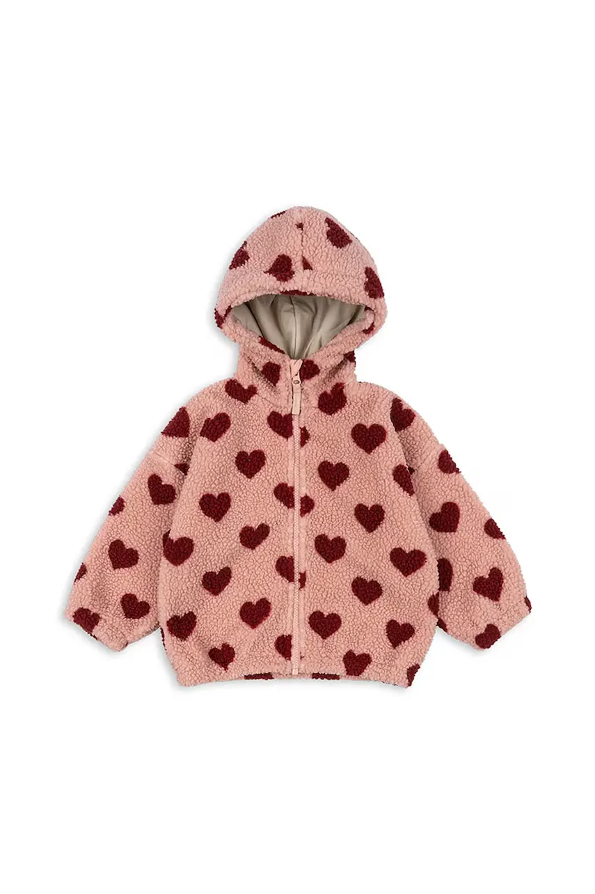 Konges Sløjd Детско яке JODY TEDDY HOODIE GRS