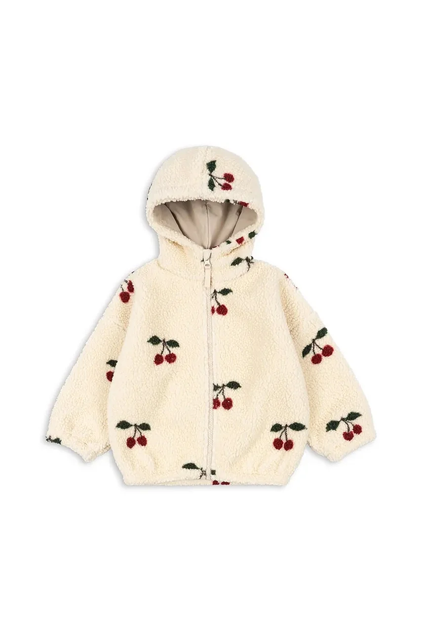 Konges Sløjd Детско яке JODY TEDDY HOODIE GRS