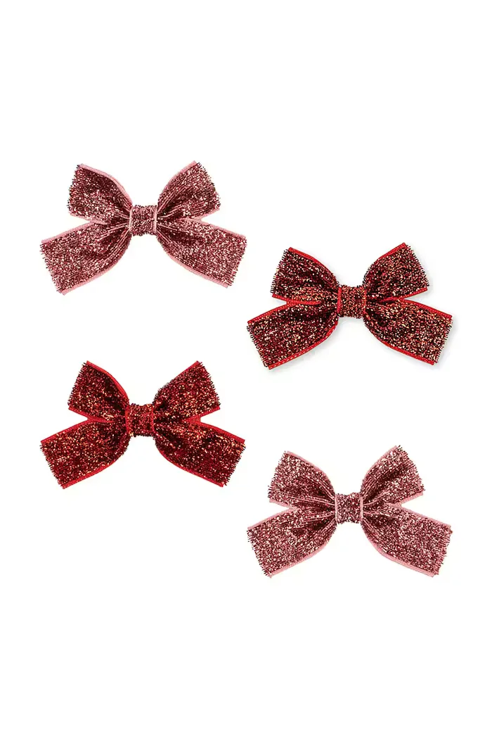 Konges Sløjd фиби за коса за деца 4 PACK MICKI BOW HAIR CLIPS 4 броя KS106357