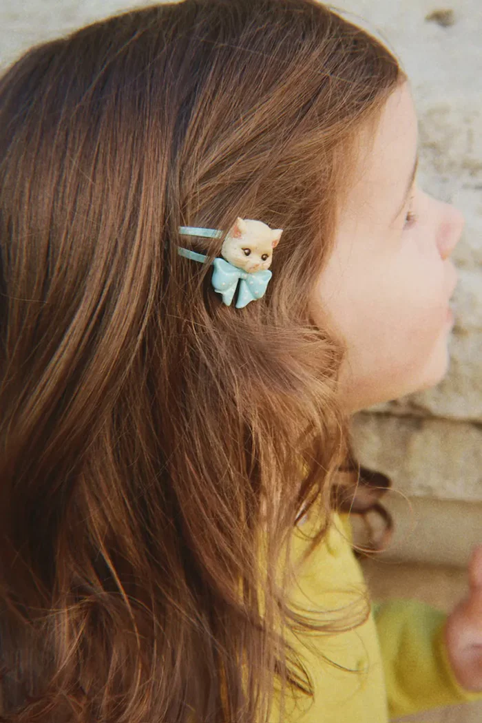 Konges Sløjd фиби за коса за деца от синтетична смола KITTY HAIR ACCESSORIES 4 броя KS106081