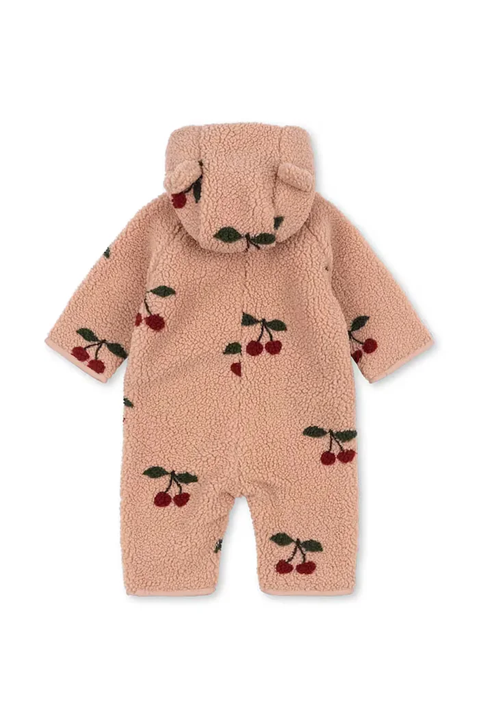 Konges Sløjd гащеризон за деца от полар JODY TEDDY ONESIE GRS розов KS105721