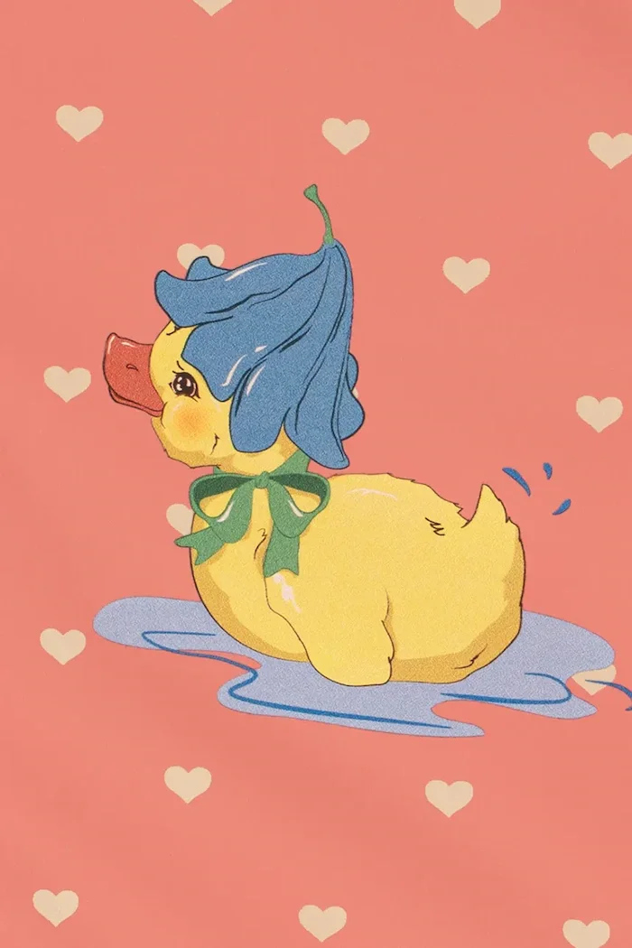 Konges Sløjd гащеризон за деца RAINY PALME DUCKLING SET GIRL розов KS105760