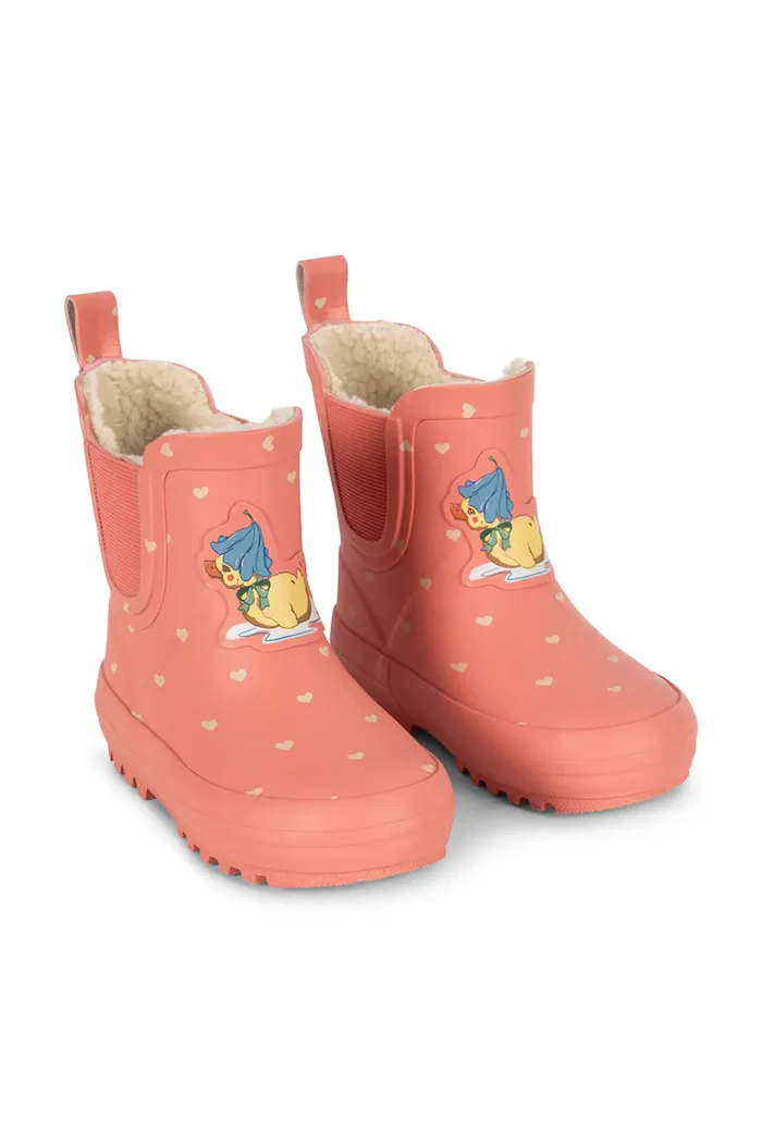 Konges Sløjd гумени ботуши за деца ROI PRINTED RAIN BOOT розови KS105766
