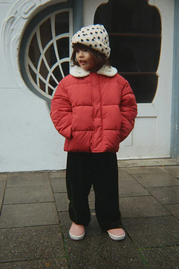 Konges Sløjd капитонирано яке за деца ALPI COLLAR JACKET GRS розово KS105680