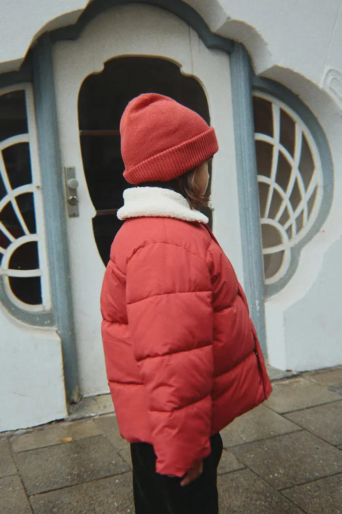Konges Sløjd капитонирано яке за деца ALPI COLLAR JACKET GRS розово KS105680
