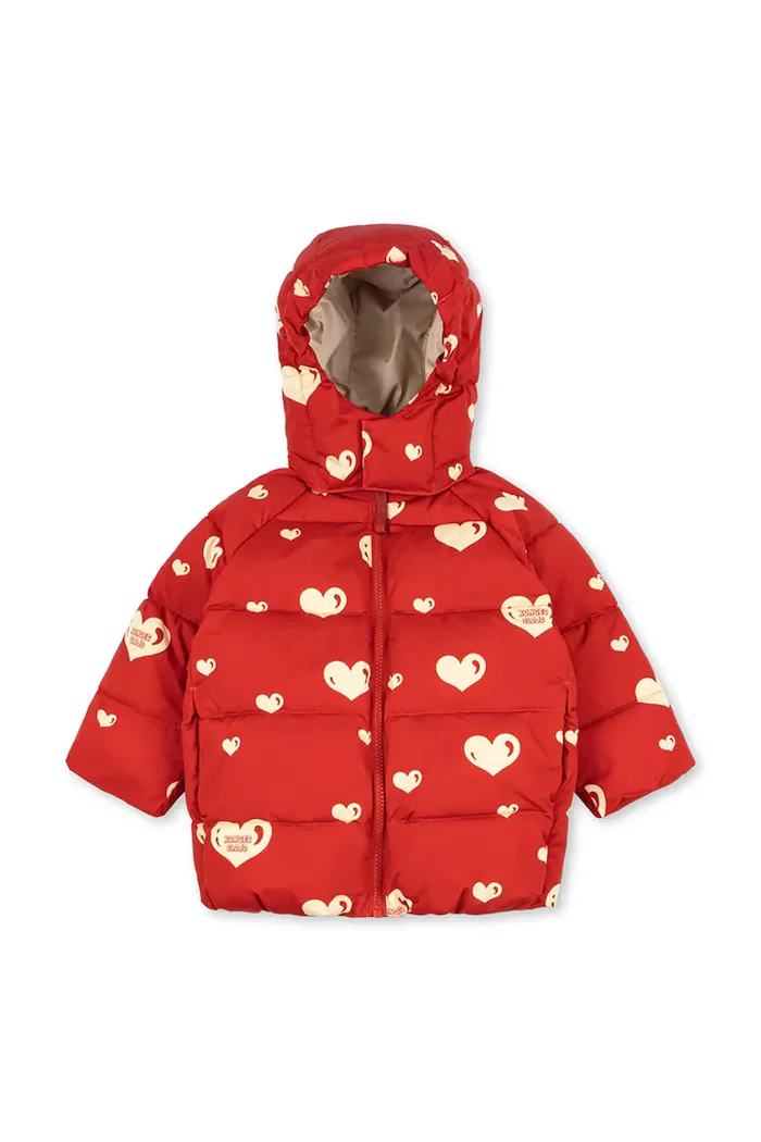 Konges Sløjd капитонирано яке за деца NUKA JACKET GRS червено KS105752