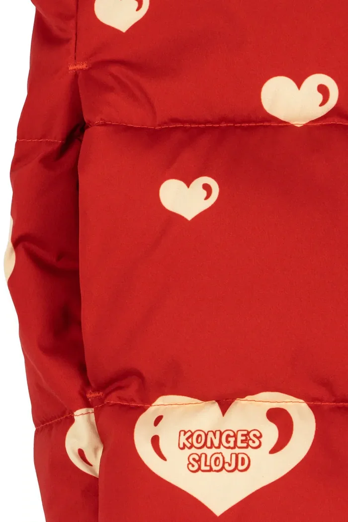 Konges Sløjd капитонирано яке за деца NUKA JACKET GRS червено KS105752