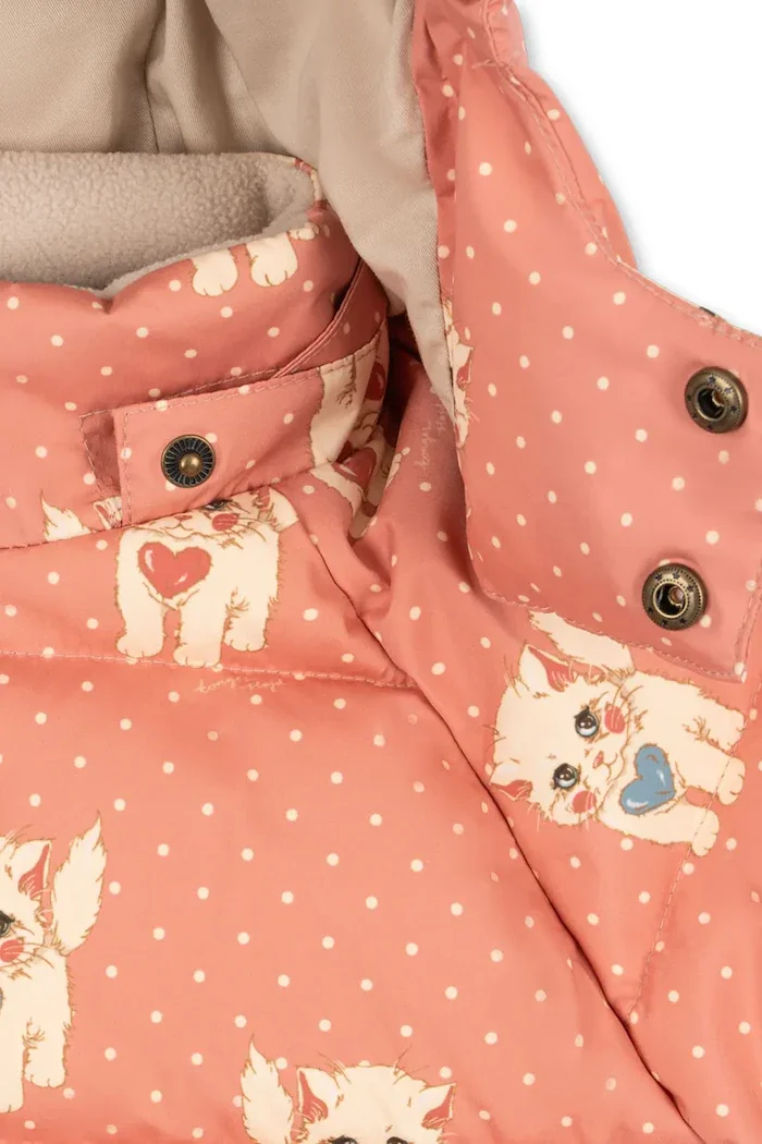 Konges Sløjd капитонирано яке за деца NUKA JACKET GRS розово KS105752