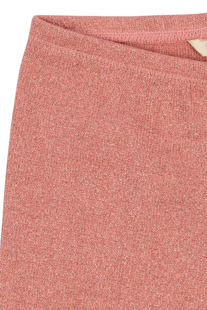 Konges Sløjd клин за деца с памук ROLI PANTS OCS розов с висока талия KS106218