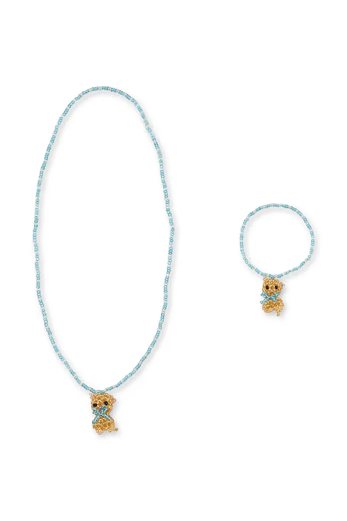 Konges Sløjd комплект бижута за деца KITTY NECKLACE AND BRACELET SET KS106084