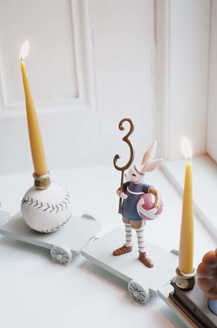 Konges Sløjd Комплект свещи за рожден ден BIRTHDAY TRAIN CANDLES