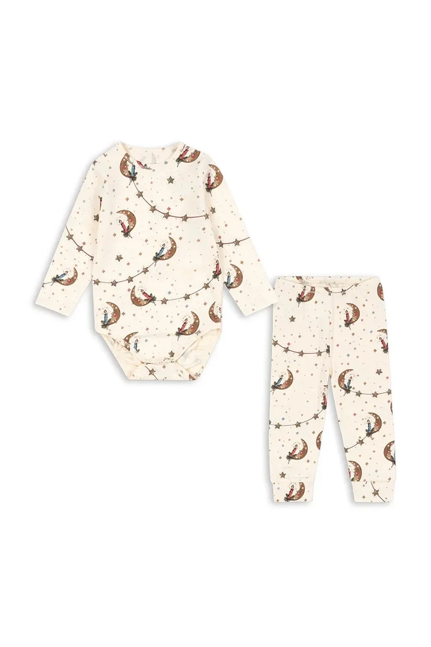 Konges Sløjd Комплект за бебета BASIC BODY/PANTS SET GOTS