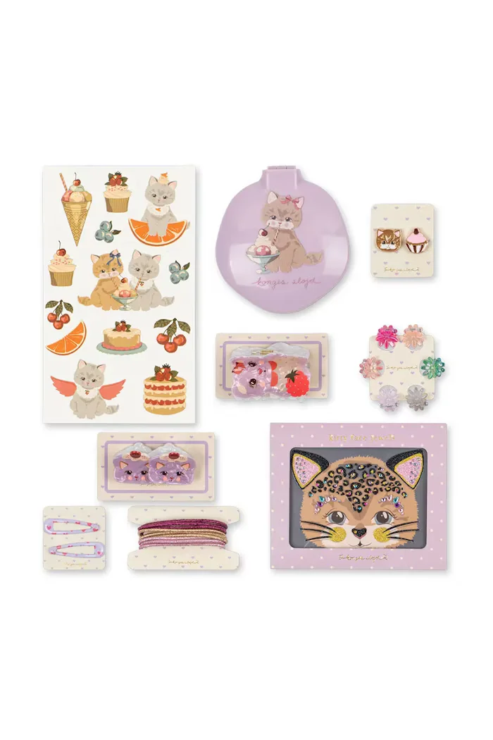 Konges Sløjd Комплект за игра за деца GLAM ME UP SUITCASE виолетов KS105404