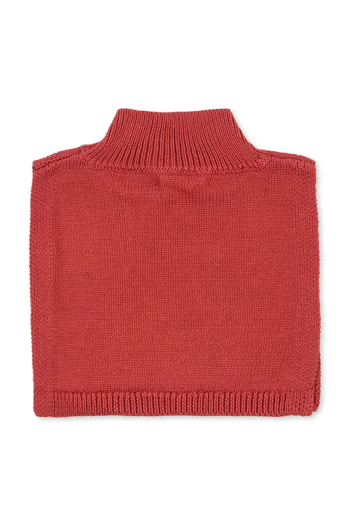 Konges Sløjd кръгъл шал за деца от памук AVELY NECKWARMER розов KS105689