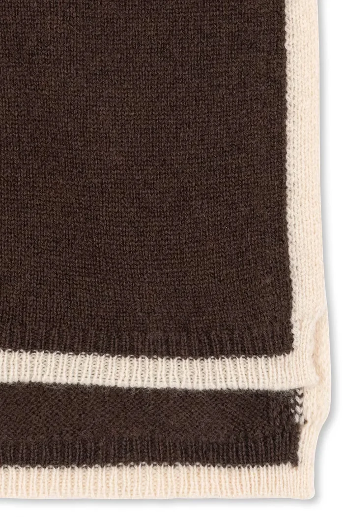 Konges Sløjd кръгъл шал за деца от вълна COLLETTE NECKWARMER кафяв KS103461