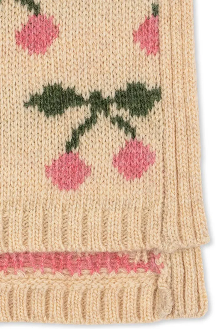 Konges Sløjd кръгъл шал за деца от вълнена материя BELOU NECKWARMER бежов KS105909