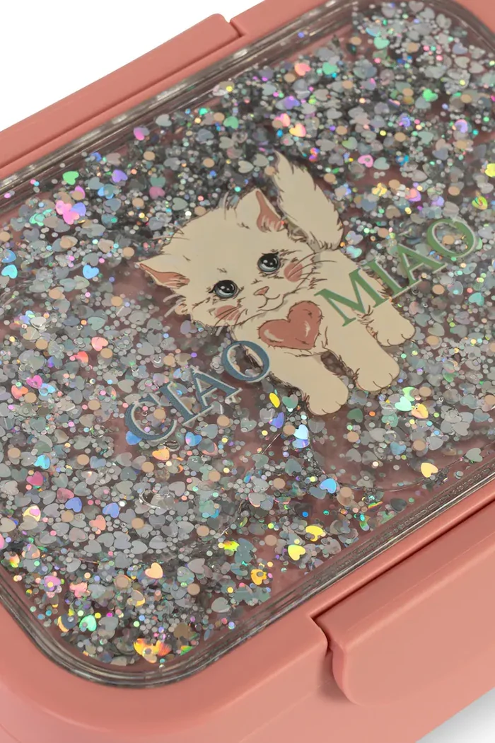 Konges Sløjd Кутия за обяд за деца GLITTER LUNCH BOX розова KS106038