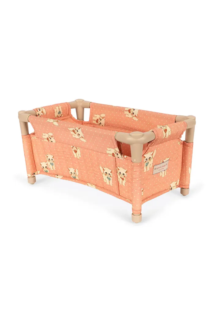 Konges Sløjd Легло за кукли за деца от памук DOLL TRAVEL BED оранжево KS105972