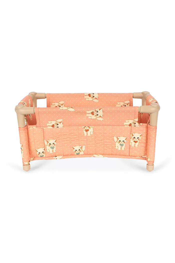 Konges Sløjd Легло за кукли за деца от памук DOLL TRAVEL BED оранжево KS105972