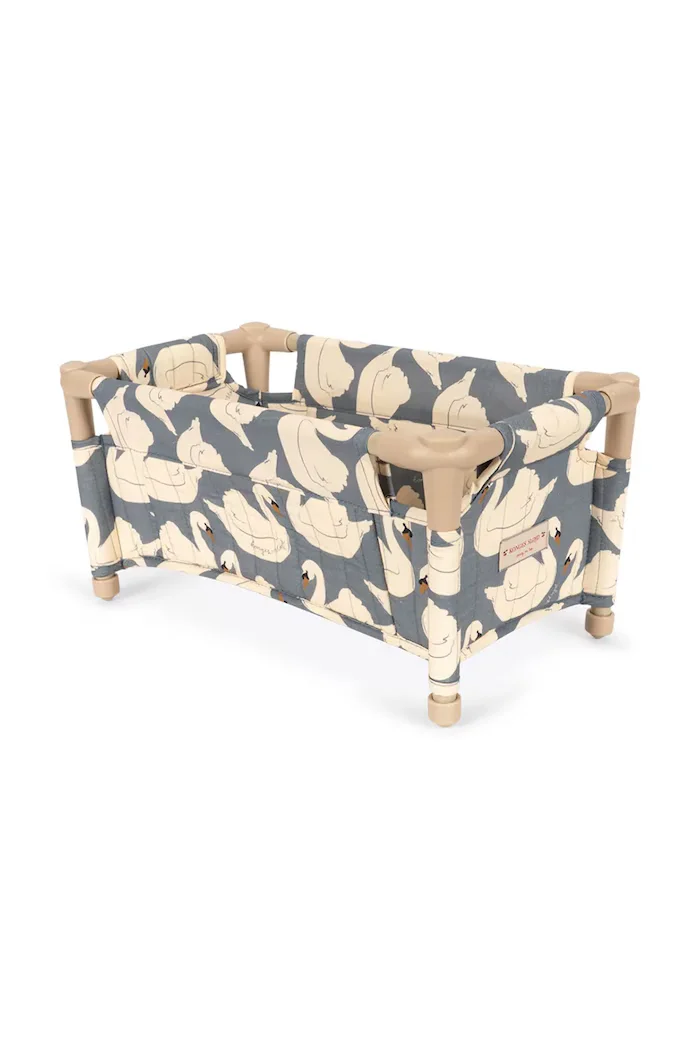 Konges Sløjd Легло за кукли за деца от памук DOLL TRAVEL BED синьо KS105972