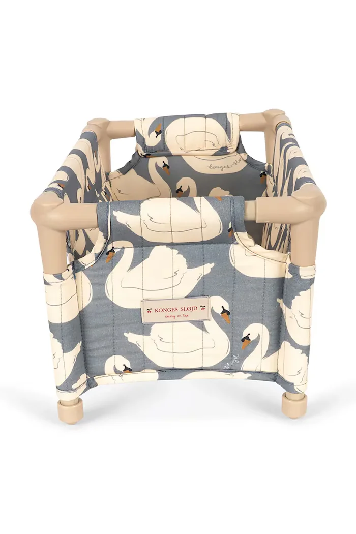 Konges Sløjd Легло за кукли за деца от памук DOLL TRAVEL BED синьо KS105972