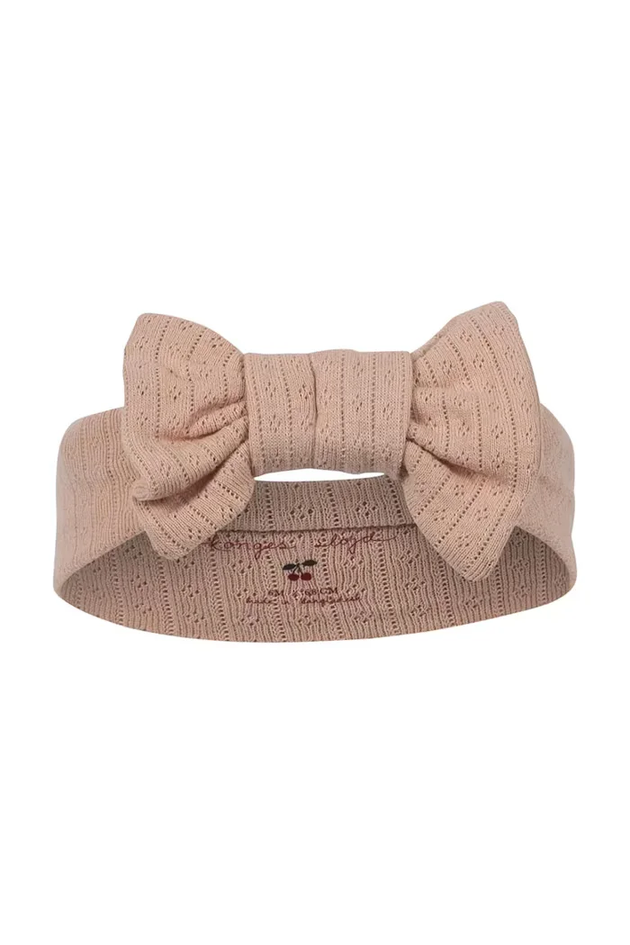 Konges Sløjd Лента MINNIE NEW BAMBI BONNET GOTS в розово KS103188